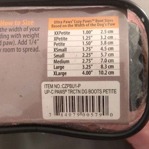 NEW Ultra Paws Cozy Paws Grey Indoor Boots for Dogs - Petite - Picture 2 of 9